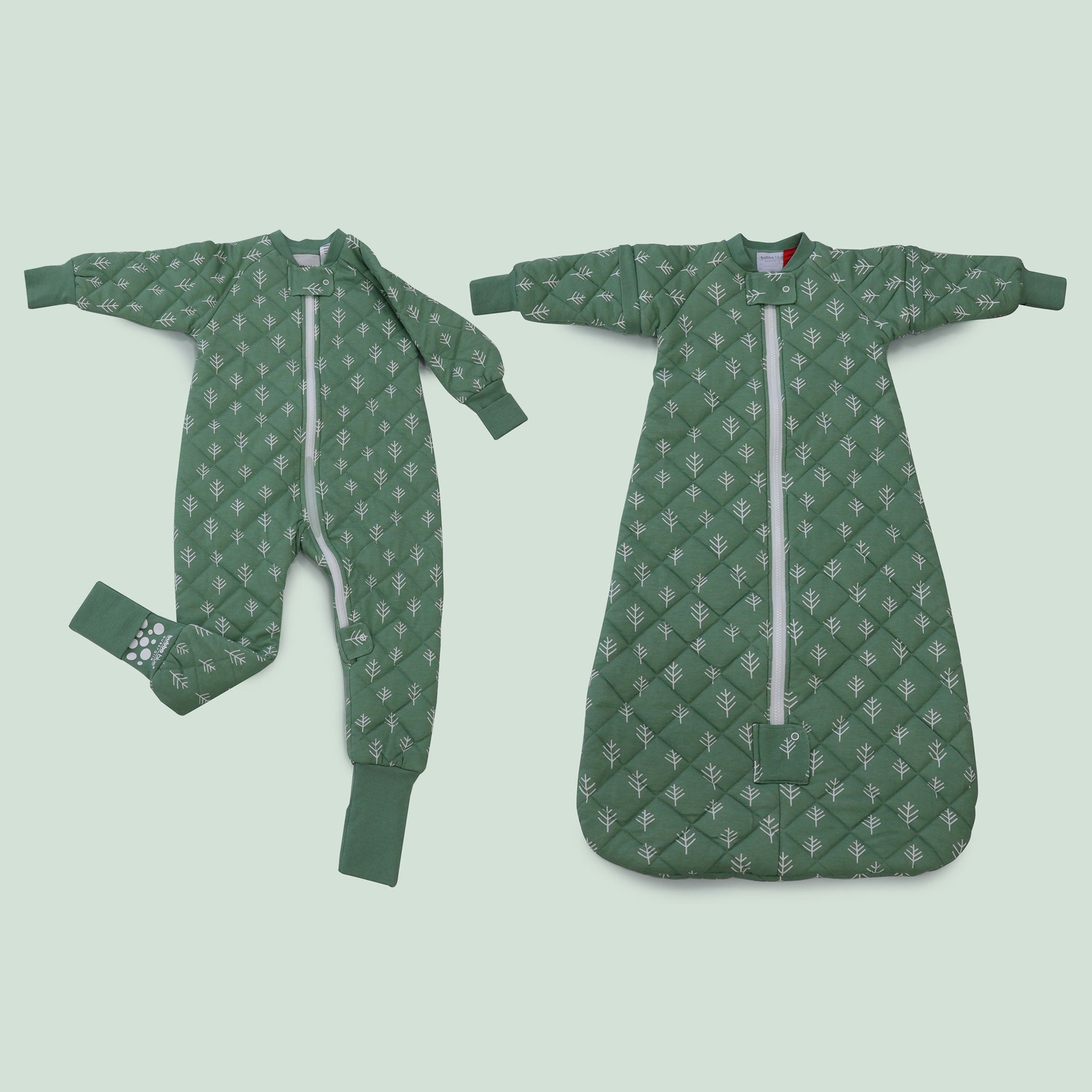 Nordic 2.5 TOG Sleep Suit & 3.5 TOG Convertible Sleep Bag Bundle - Forest