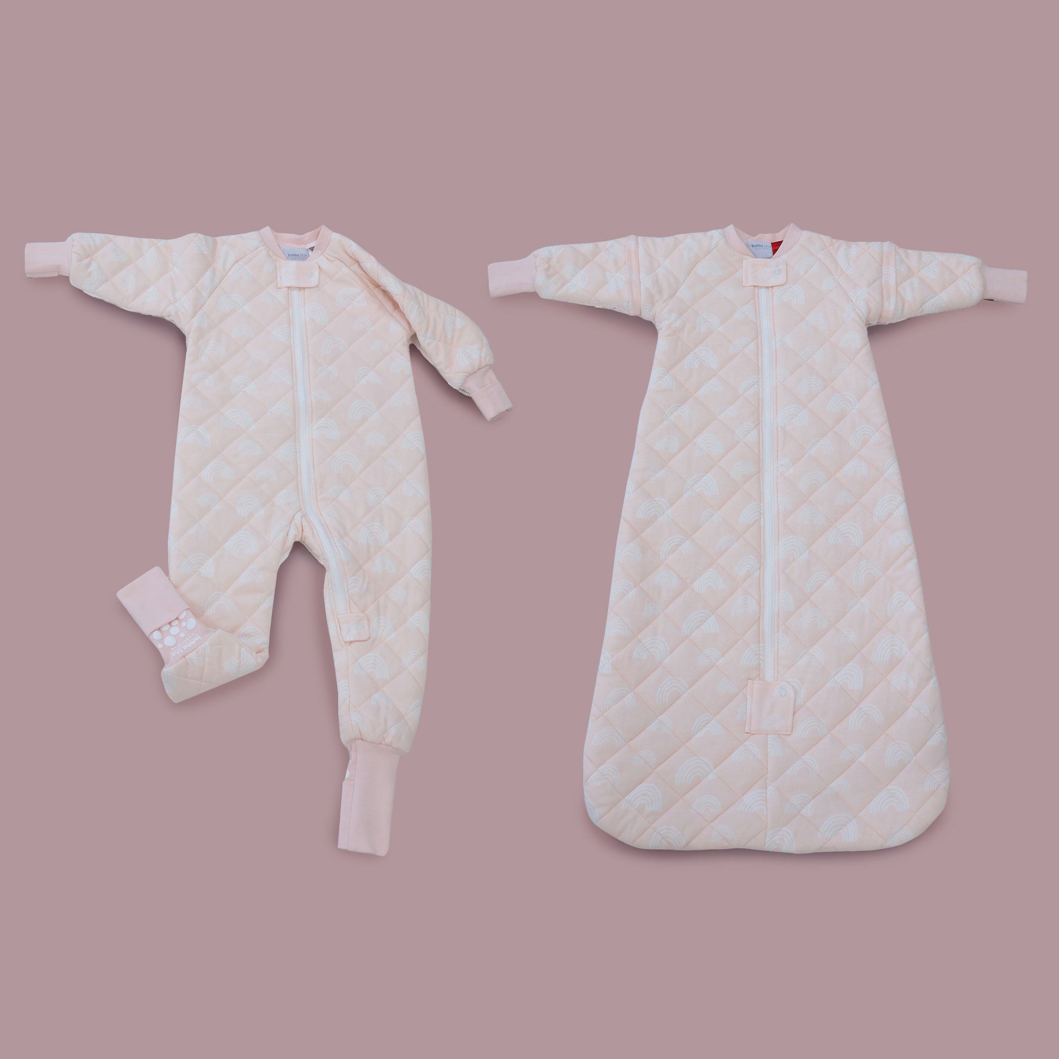 Nordic 2.5 TOG Sleep Suit & 3.5 TOG Convertible Sleep Bag Bundle - Rose