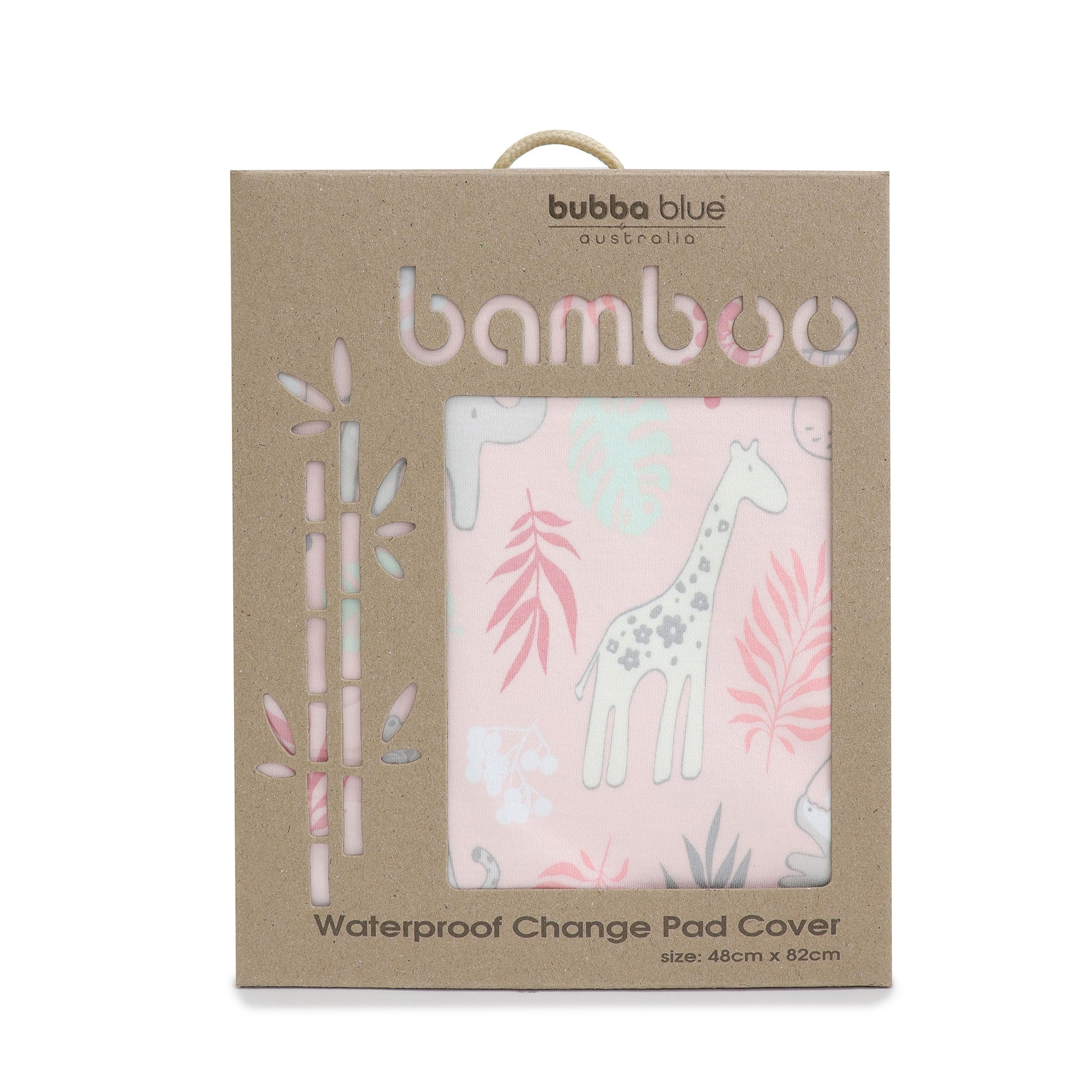 'Buy One, Get One Free' Jungle Bamboo Waterproof Change Mat Cover - Berry