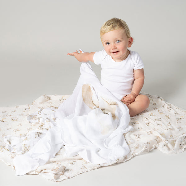 Elephant Bedtime 3pk Muslin Wraps
