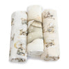 Elephant Bedtime 3pk Muslin Wraps