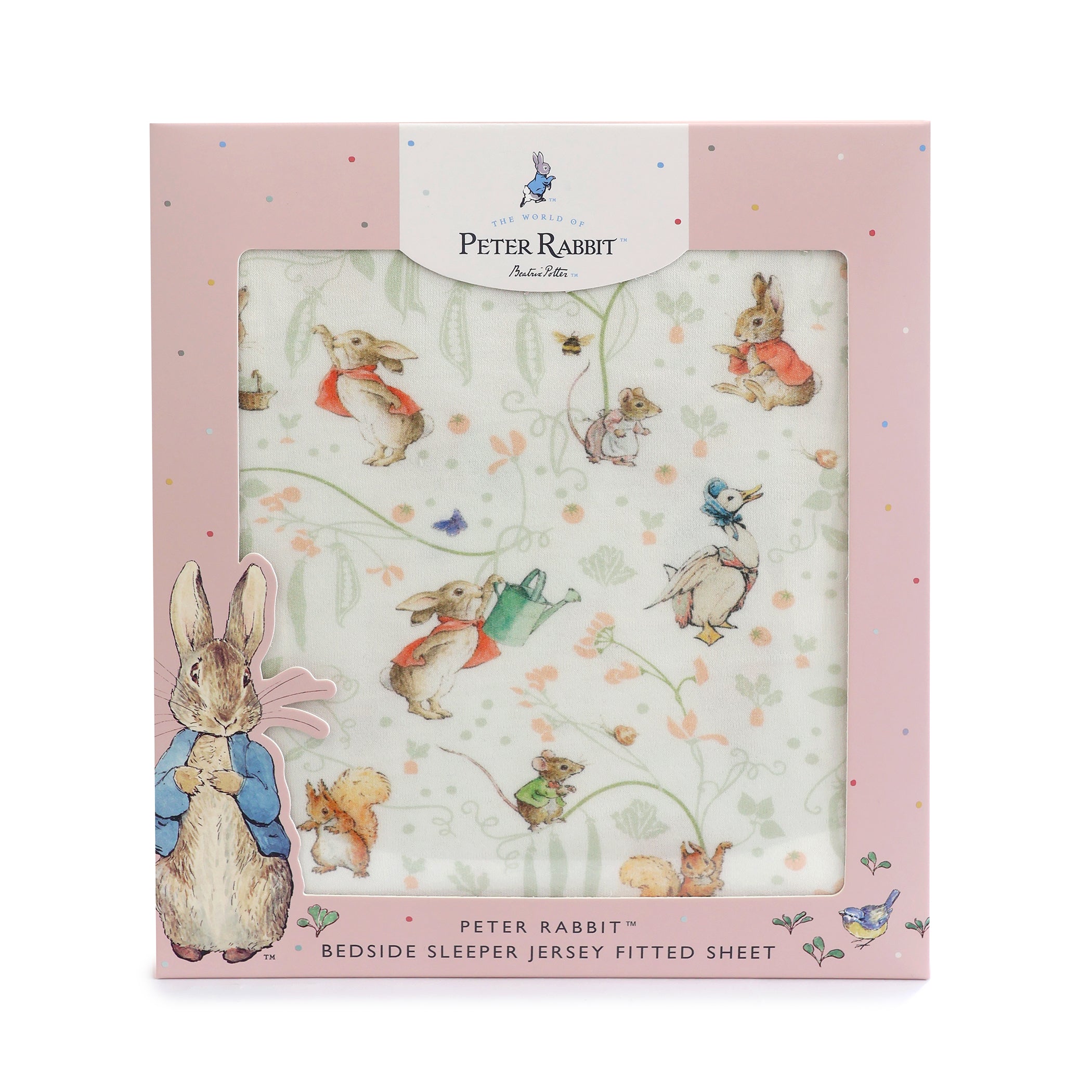 Flopsy Mopsy & Cottontail Co Sleeper/Bedside Sleeper Fitted Sheet