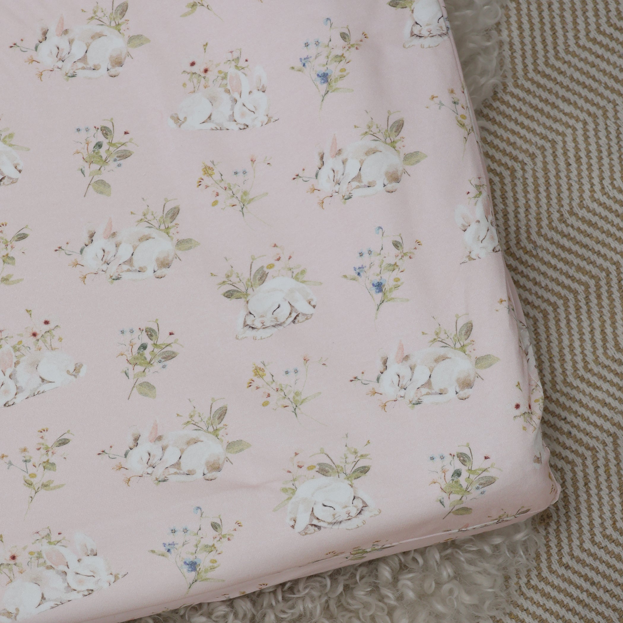 Sleeping Bunny Waterproof Change Pad Cover