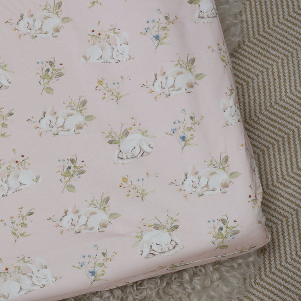 Sleeping Bunny Waterproof Change Pad Cover