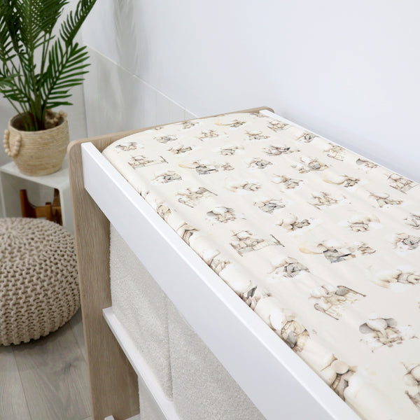 Elephant Bedtime Waterproof Change Pad Cover