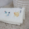 Little Rooster Reversible Fleece Cuddle Blanket
