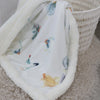 Little Rooster Reversible Fleece Cuddle Blanket