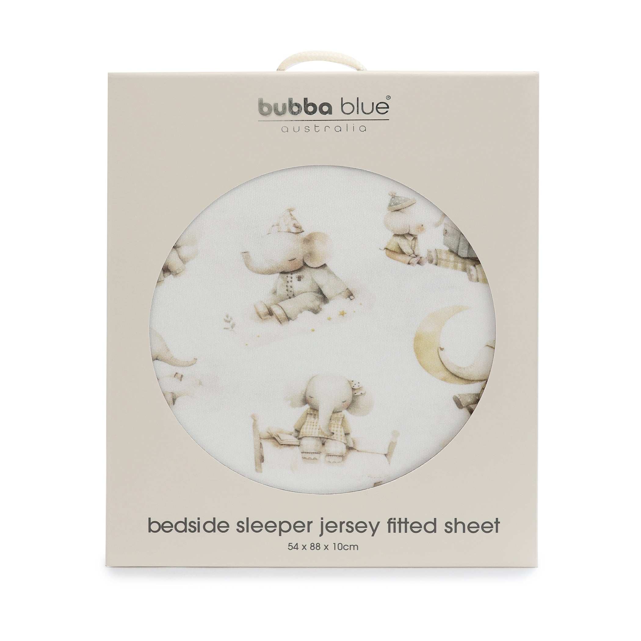 Elephant Bedtime Jersey Co Sleeper/Bedside Sleeper Fitted Sheet