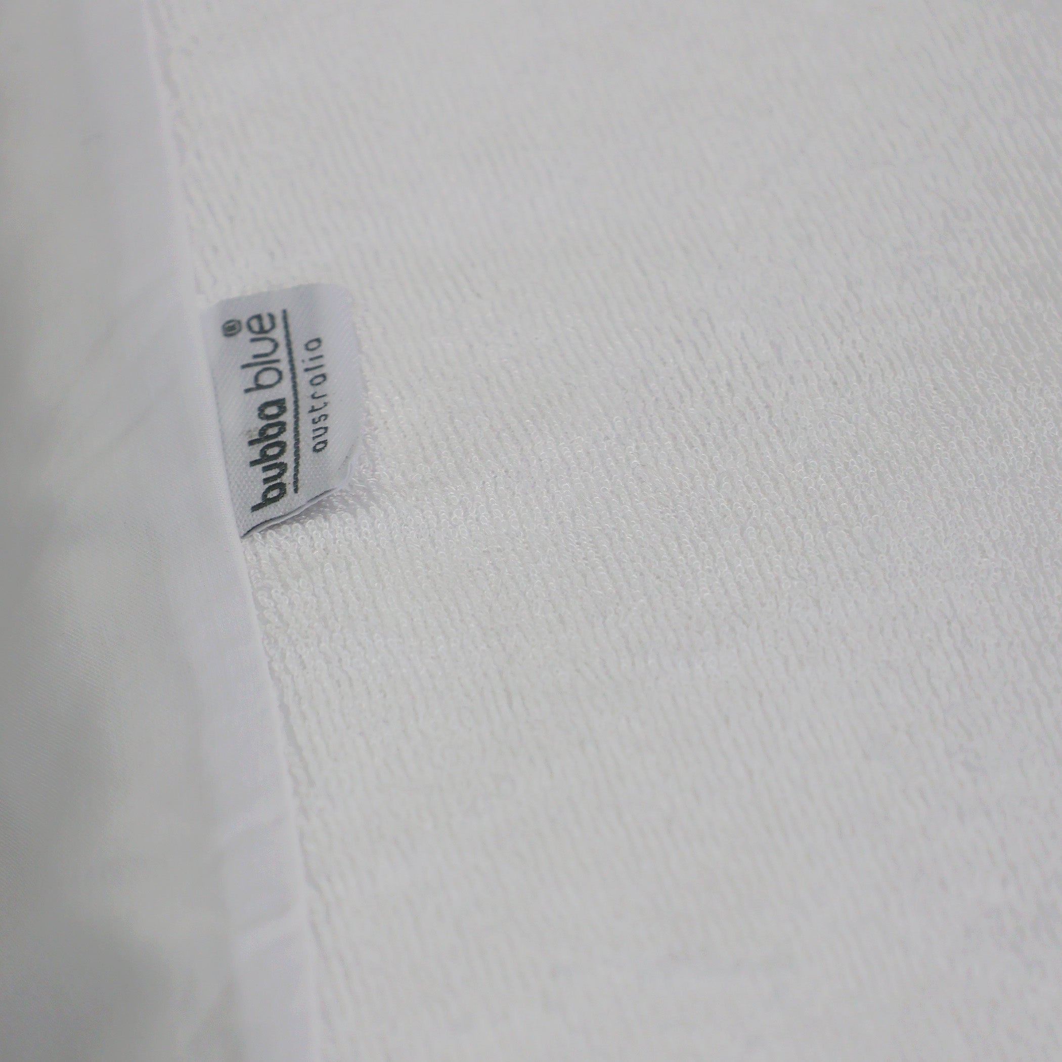 Bamboo White Compact Cot Waterproof Mattress Protector