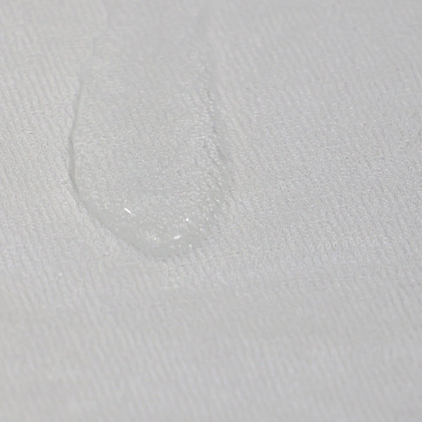 Bamboo White Compact Cot Waterproof Mattress Protector