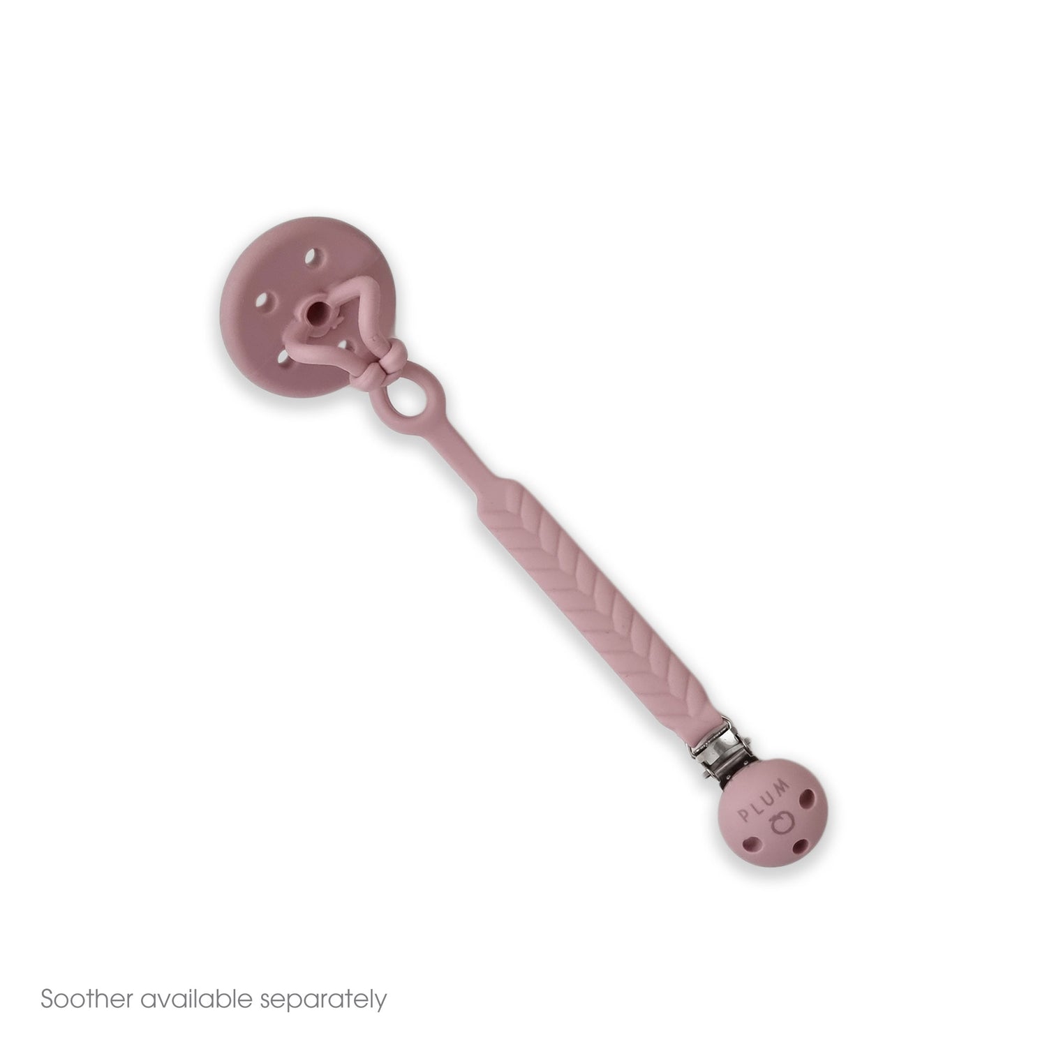 PLUM Silicone Soother Connectors Bundle - Berry & Olive