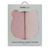 Nordic 2PK Stretchy Velour Cuddle Blankets - Berry/Rose