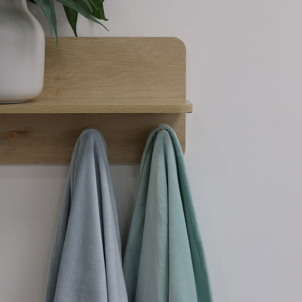 Nordic 2PK Stretchy Velour Cuddle Blankets - Sky/Mint