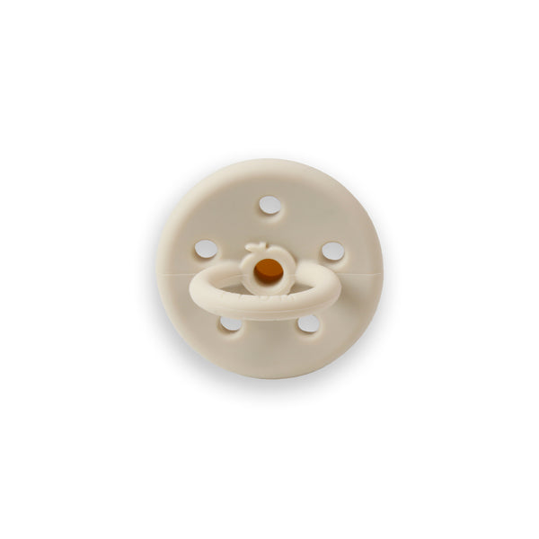 PLUM 2pk Silicone Soothers - Sand & Nutmeg (0-6M)
