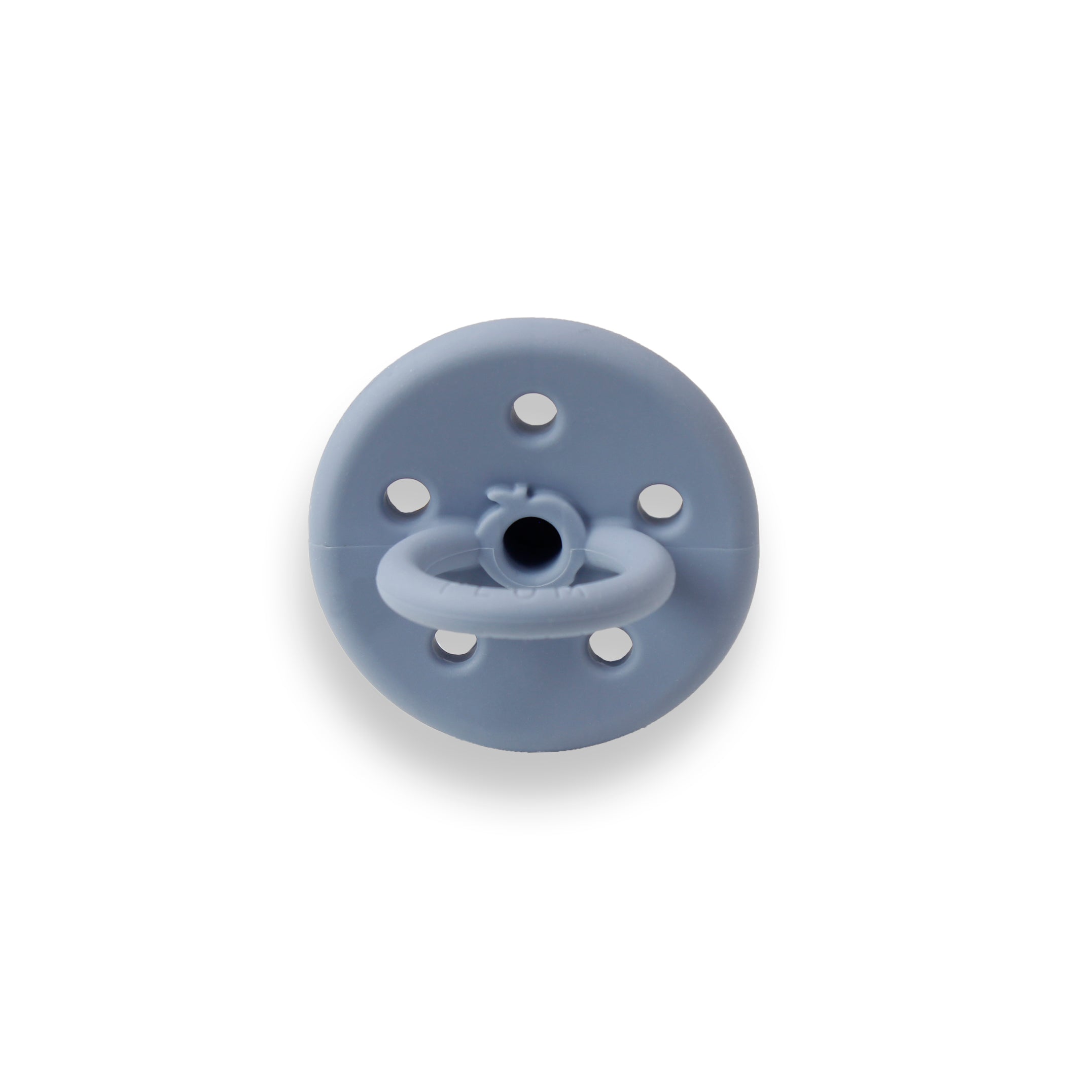 PLUM 2pk Silicone Soothers - Olive & Steel Blue (0-6M)