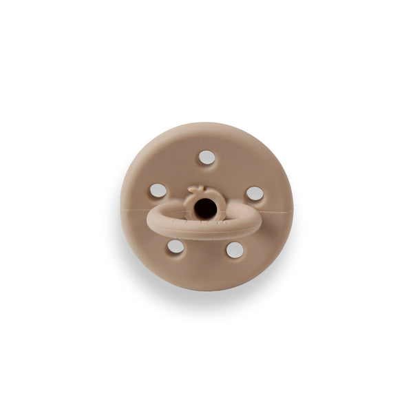 PLUM 2pk Silicone Soothers - Sand & Nutmeg (0-6M)