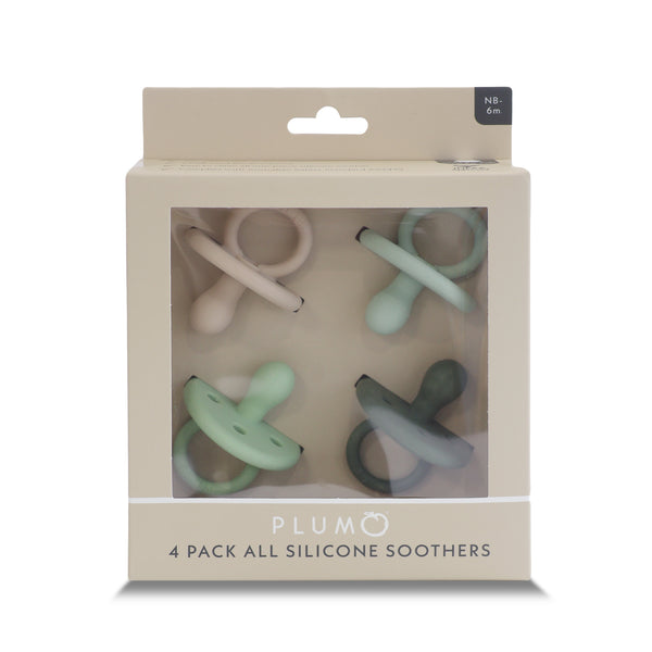PLUM 4pk Soothers Unisex Bundle - NB-6m
