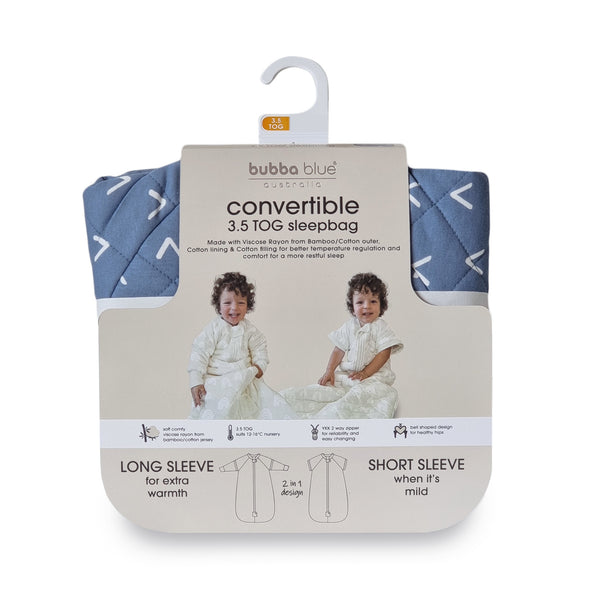 Nordic 2.5 TOG Sleep Suit & 3.5 TOG Convertible Sleep Bag Bundle - Denim