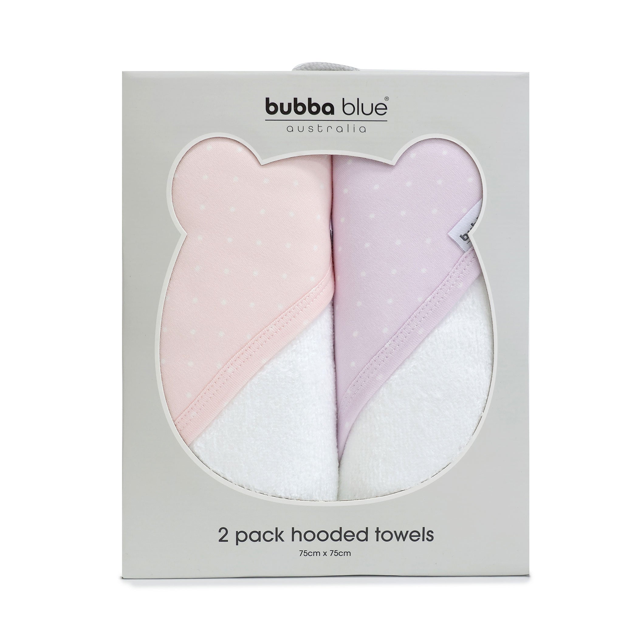 Confetti 2pk Hooded Towel Pink/Lilac