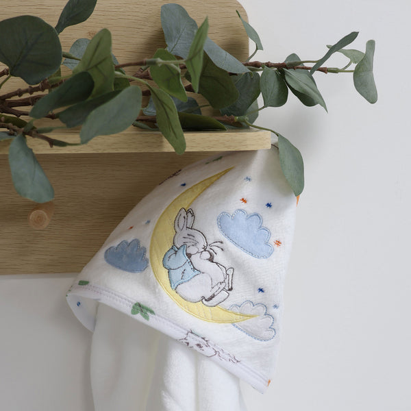 Peter Rabbit 'New Adventure' Hooded Towel - Blue