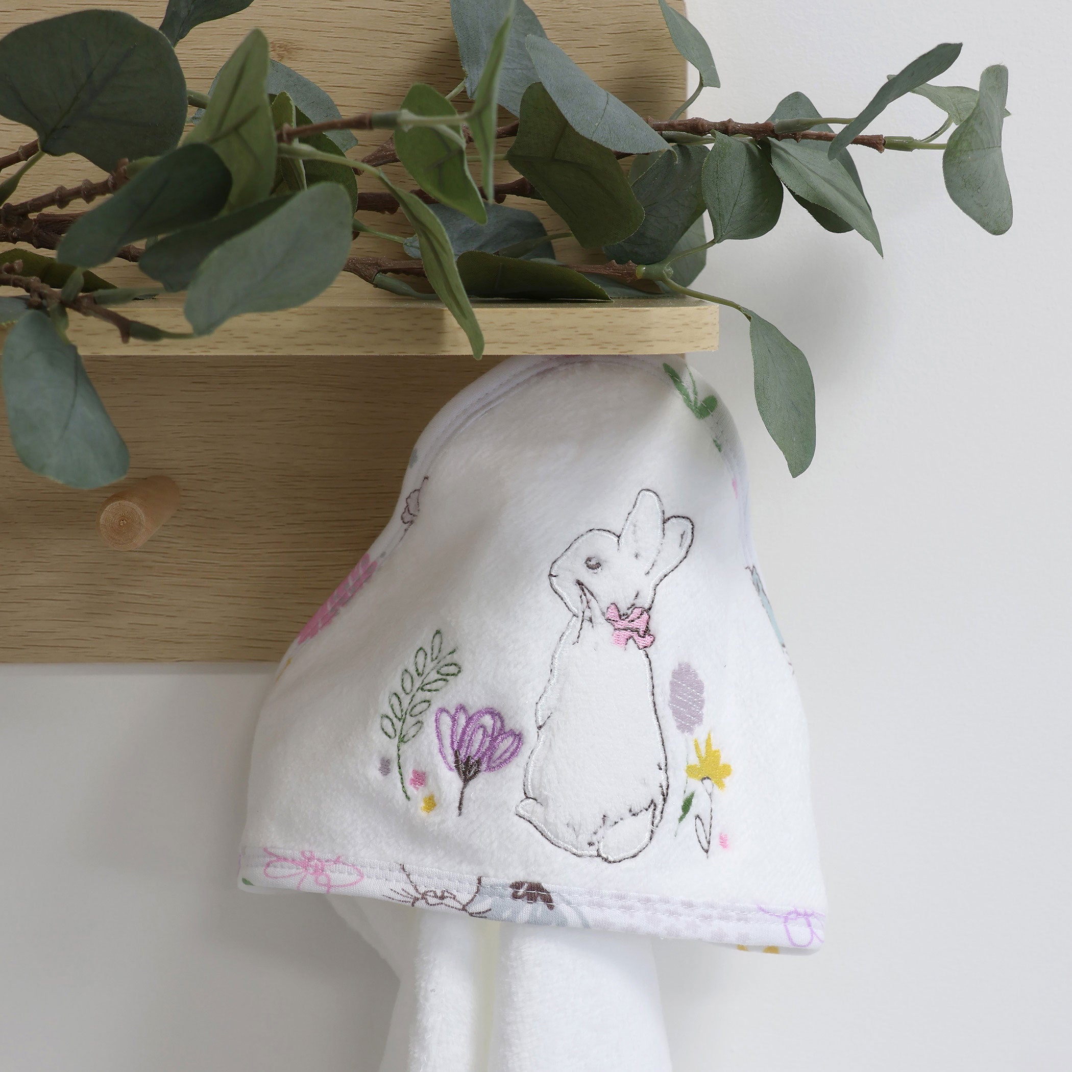 Peter Rabbit 'New Adventure' Hooded Towel - Pink