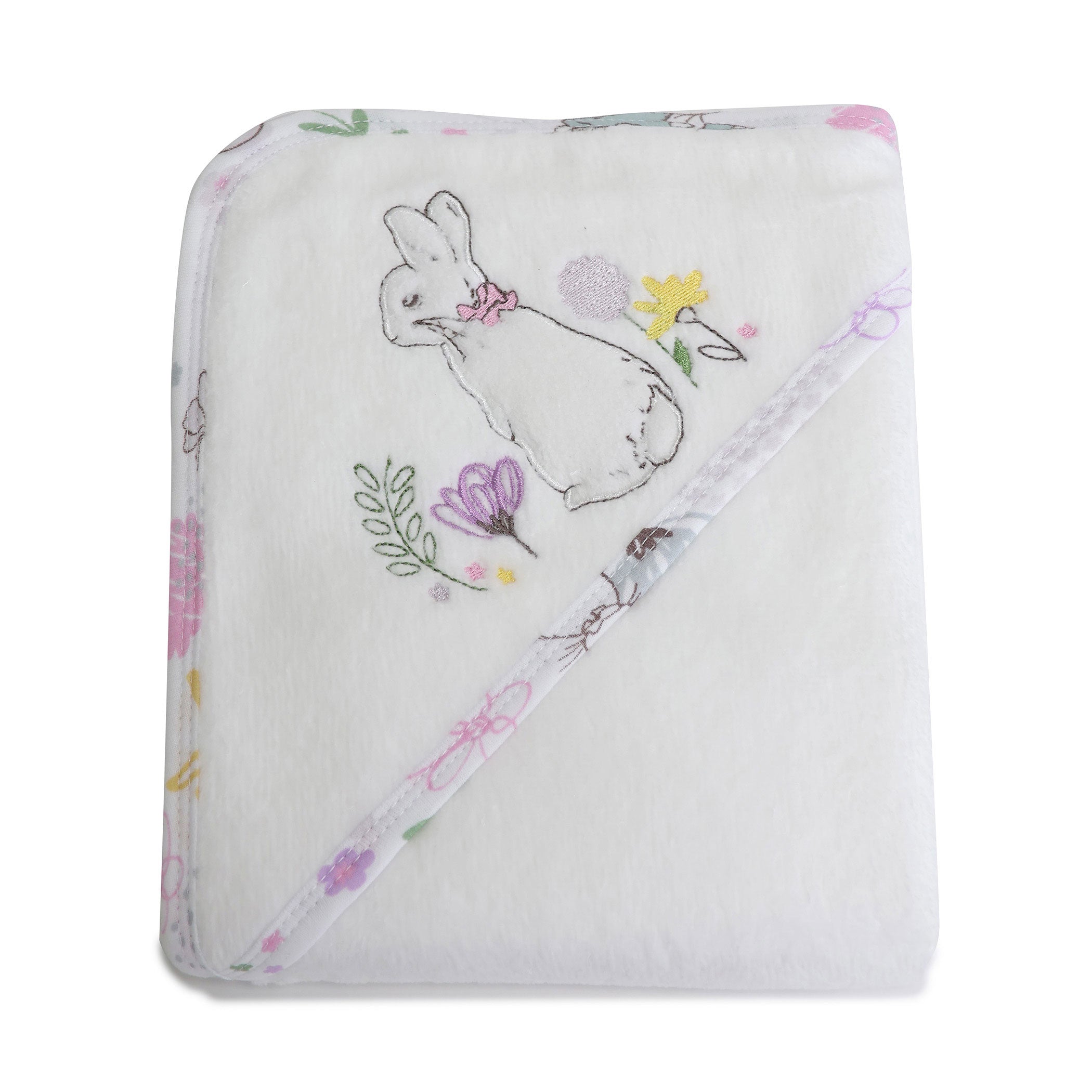 Peter Rabbit 'New Adventure' Hooded Towel - Pink