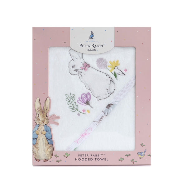 Peter Rabbit 'New Adventure' Hooded Towel - Pink