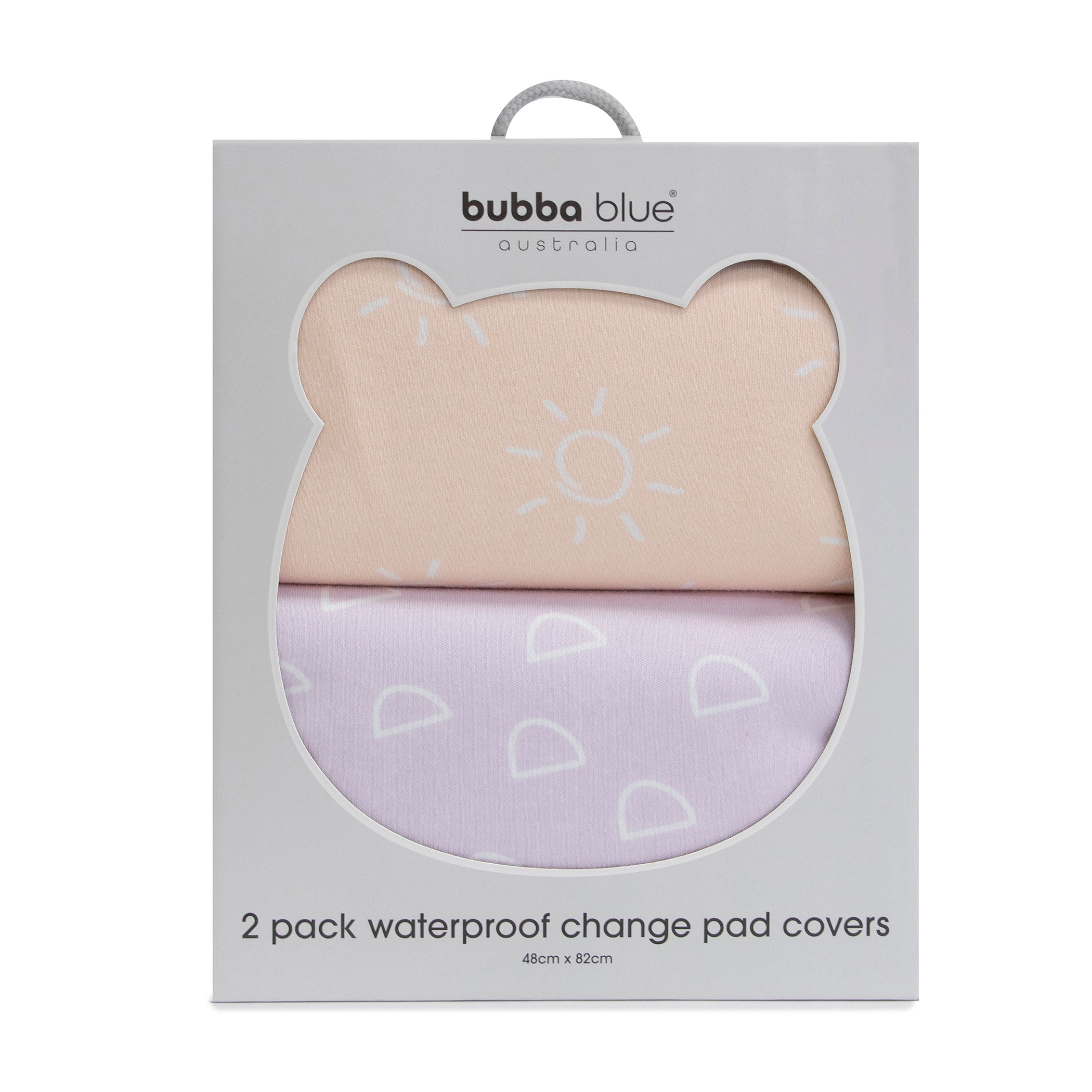 Nordic 2pk Waterproof Change Pad Covers Peach/Lilac