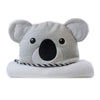 Aussie Animals 'Koala' Bundle - Novelty Hooded Towel, Security Blanket, Silicone Bib and Teether