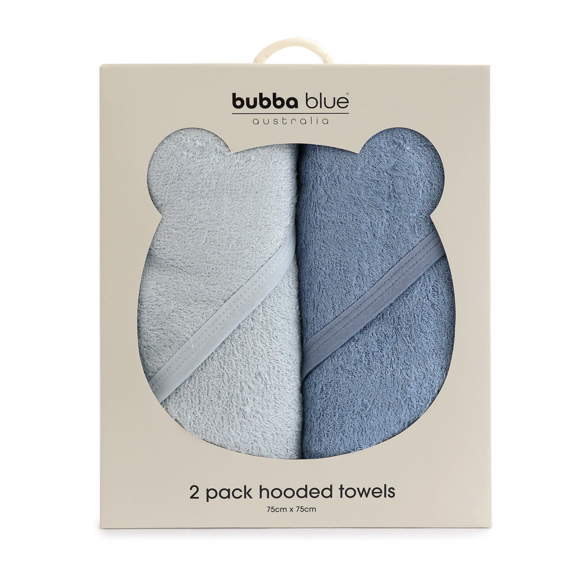 Sundae 2PK Hooded Towels - Blueberry - Bubba Blue Australia
