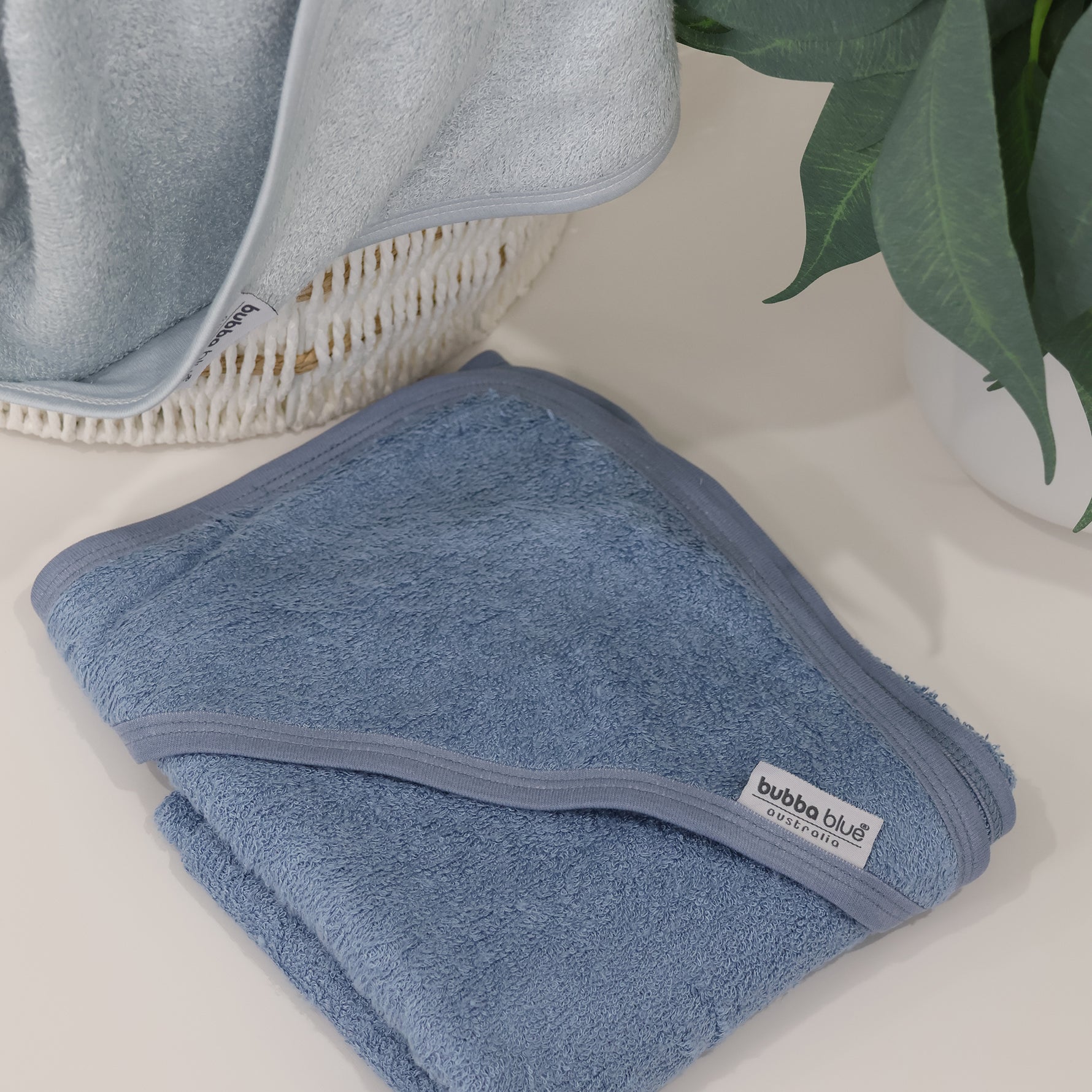 Sundae 2PK Hooded Towels - Blueberry - Bubba Blue Australia