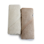 Bubba Sundae 2PK Hooded Towels - Chestnut - Bubba Blue Australia