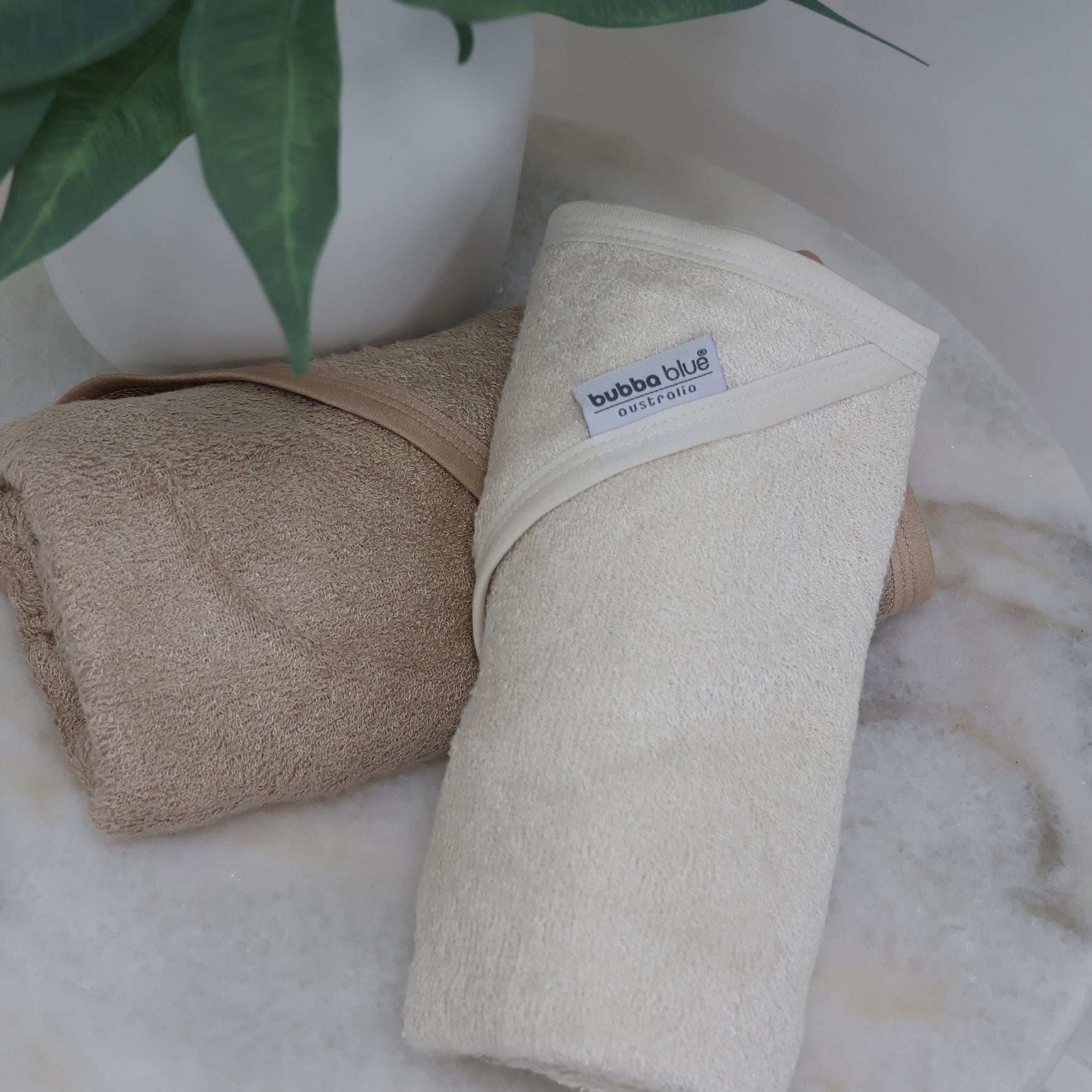 Bubba Sundae 2PK Hooded Towels - Chestnut - Bubba Blue Australia