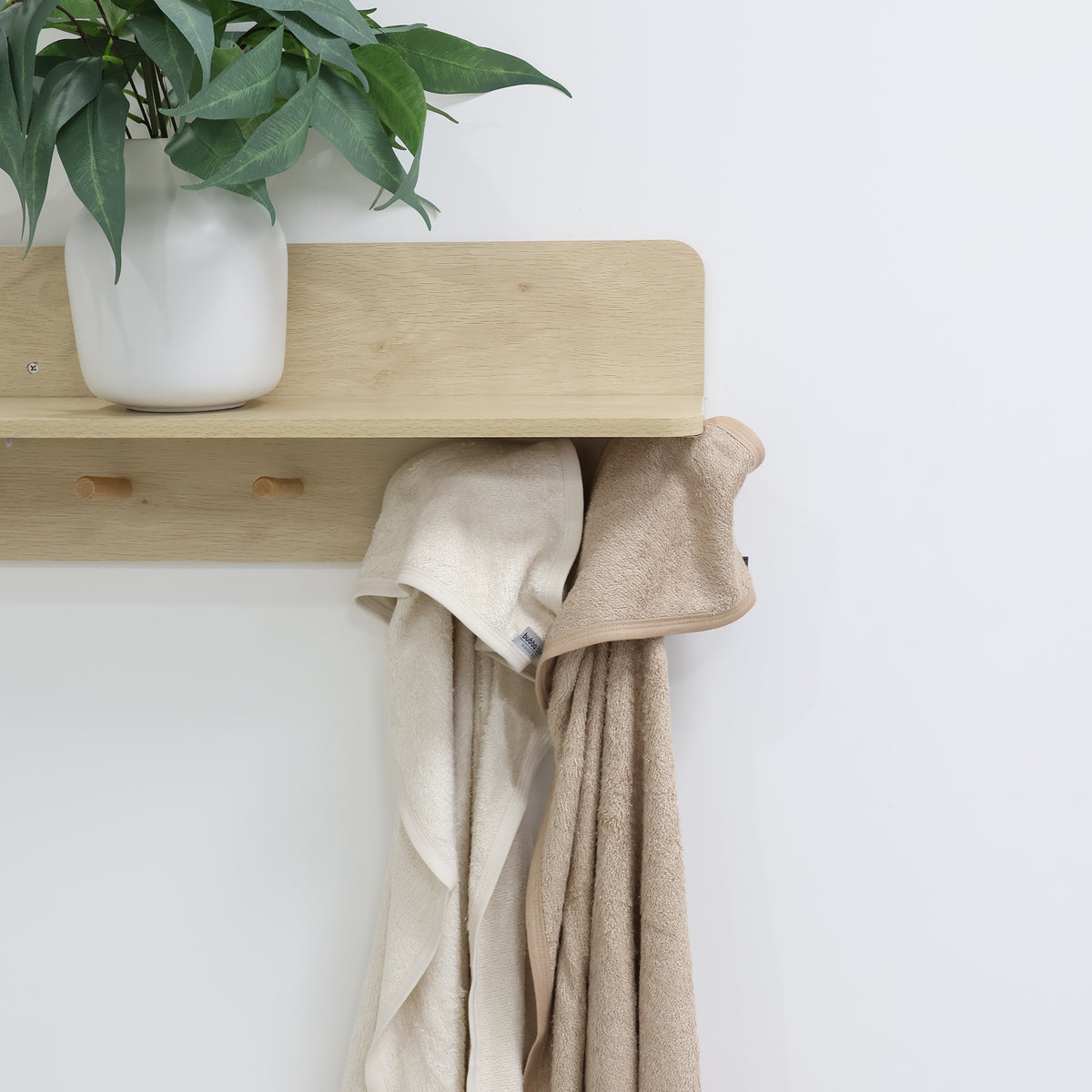 Bubba Sundae 2PK Hooded Towels - Chestnut - Bubba Blue Australia