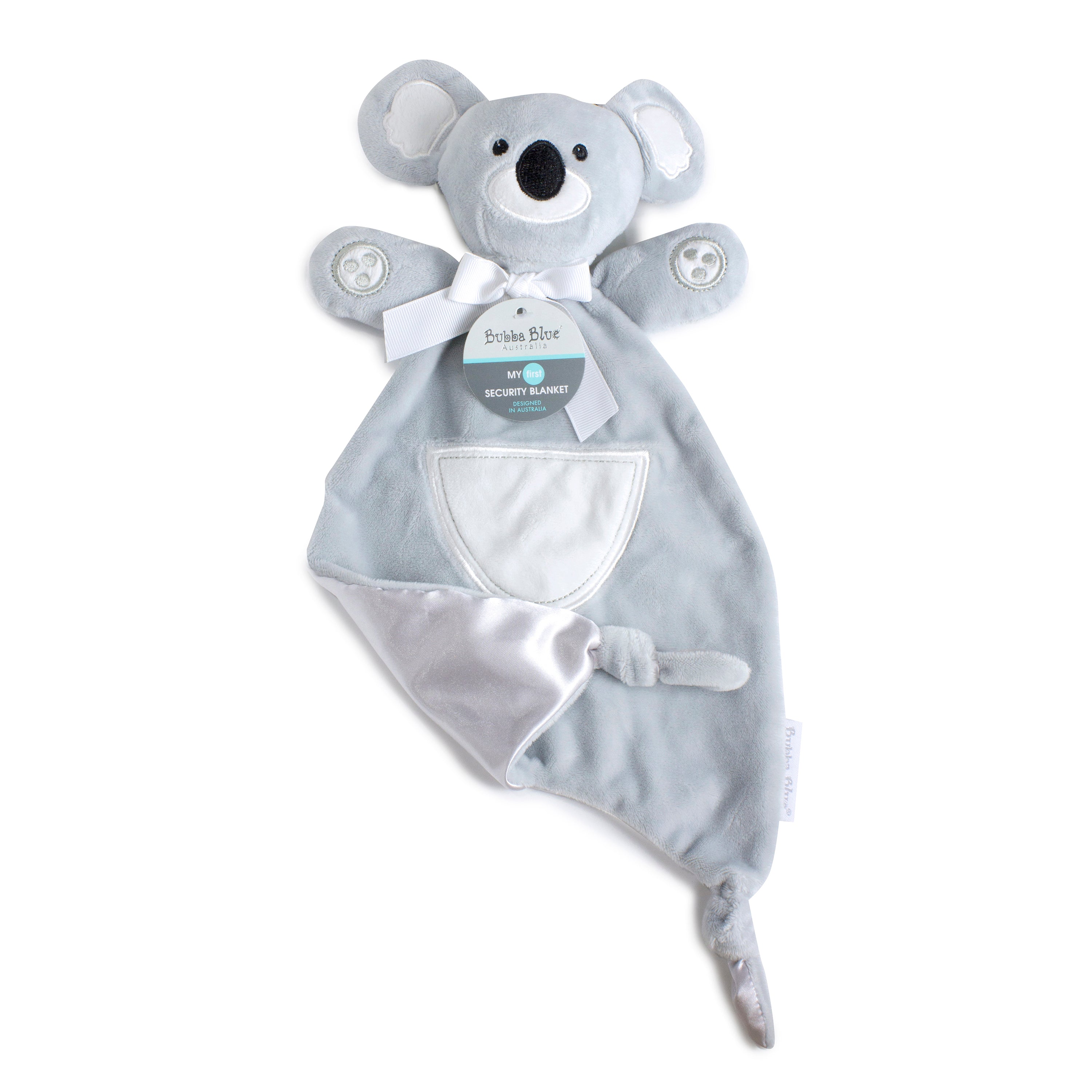 Aussie Animals 'Koala' Bundle - Novelty Hooded Towel, Security Blanket, Silicone Bib and Teether