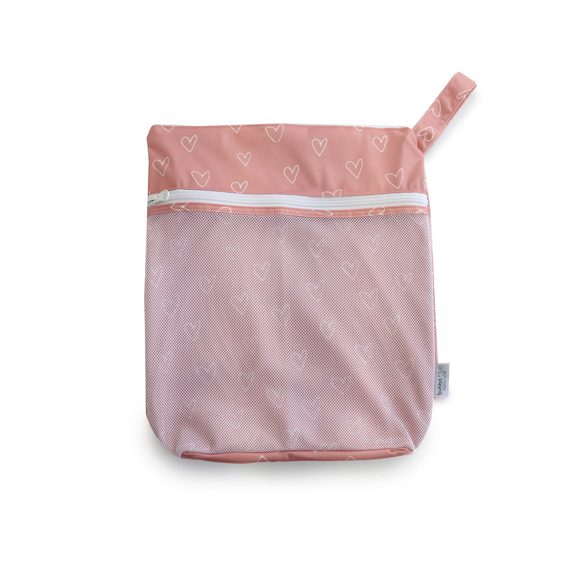 Nordic 2pk Wet/Dry Bags Bundle Berry Hearts - 25x28cm & 30x35cm - Bubba Blue Australia