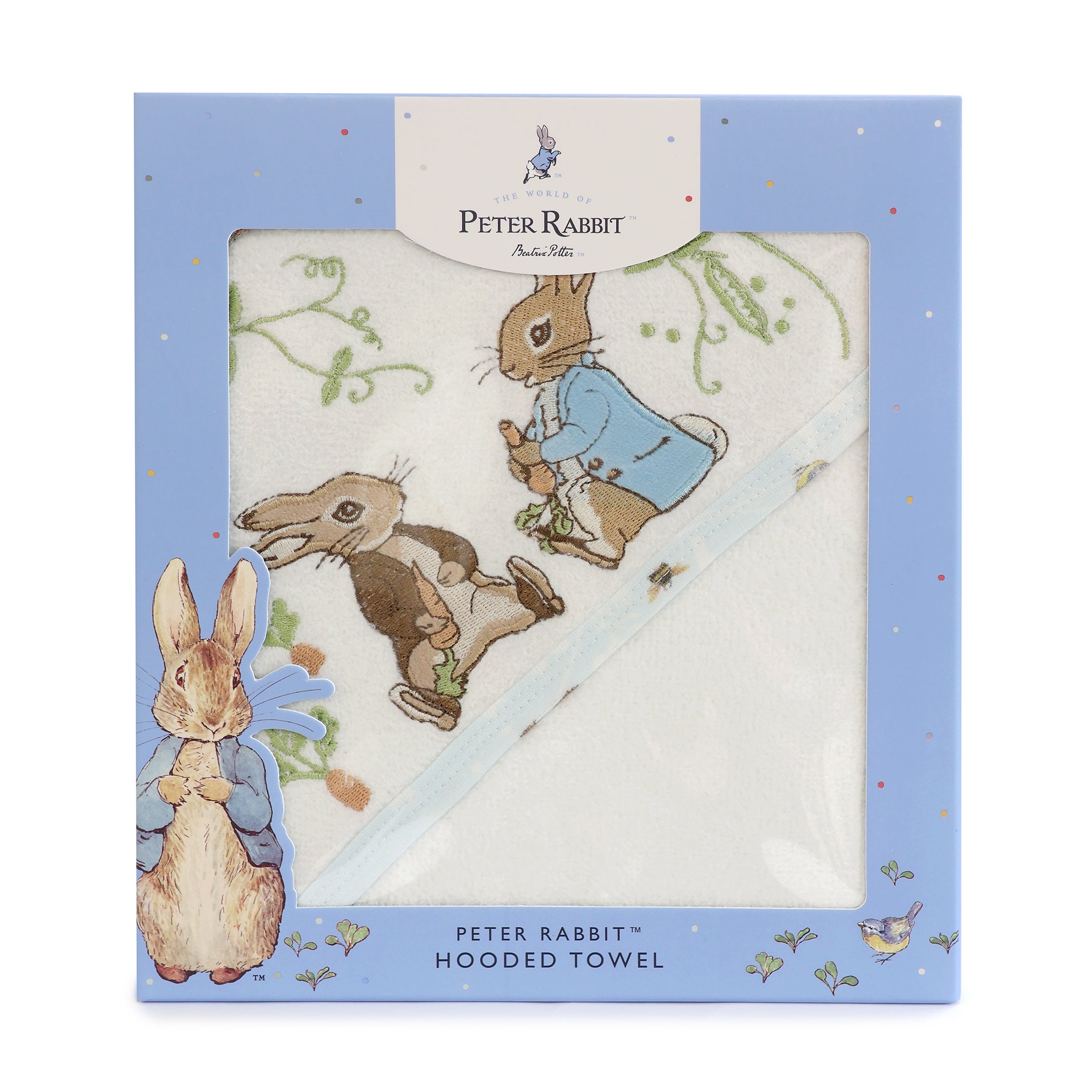 Peter Rabbit & Benjamin Bunny Hooded Towel