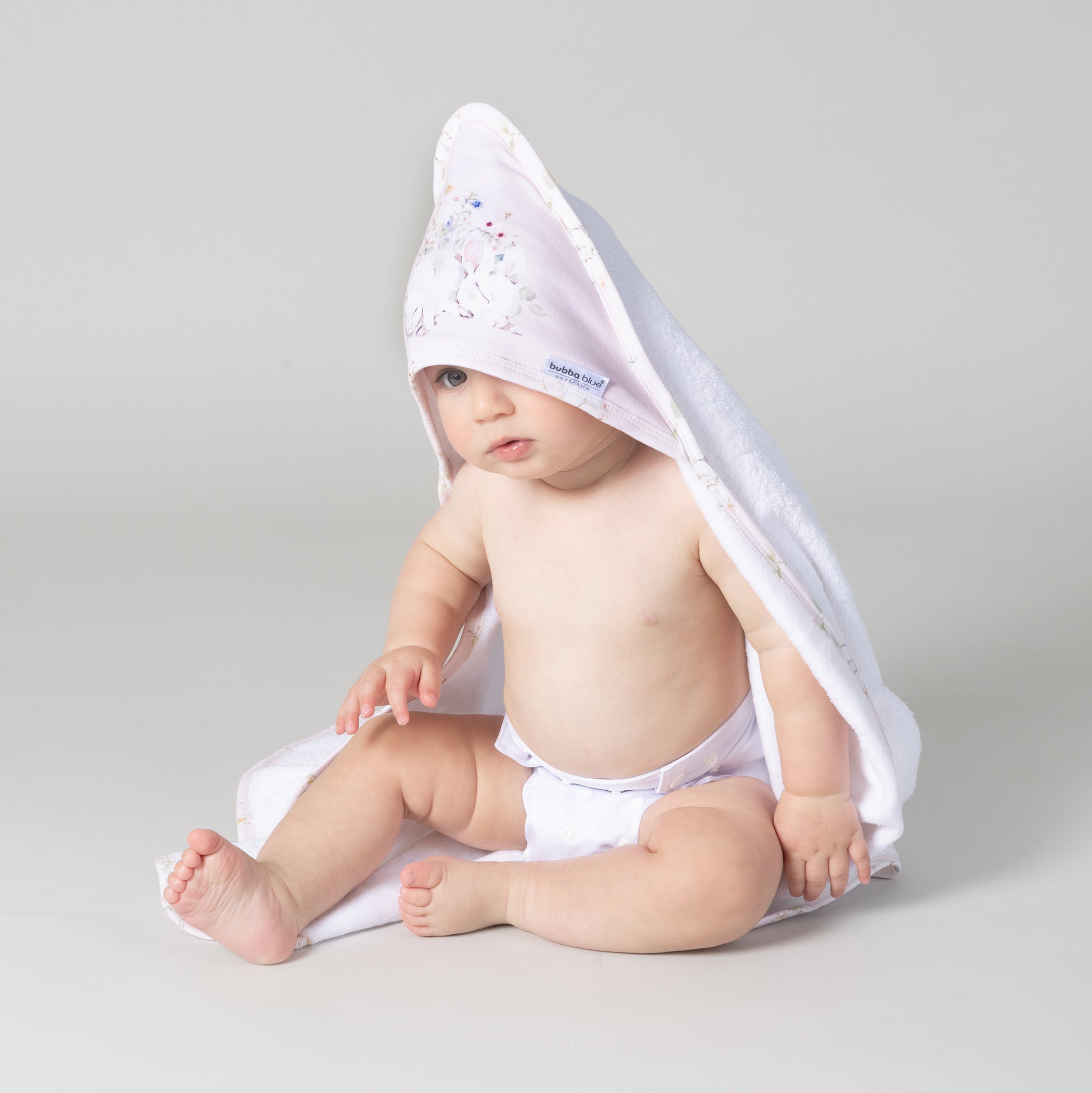 Sleeping Bunny Hooded Towel