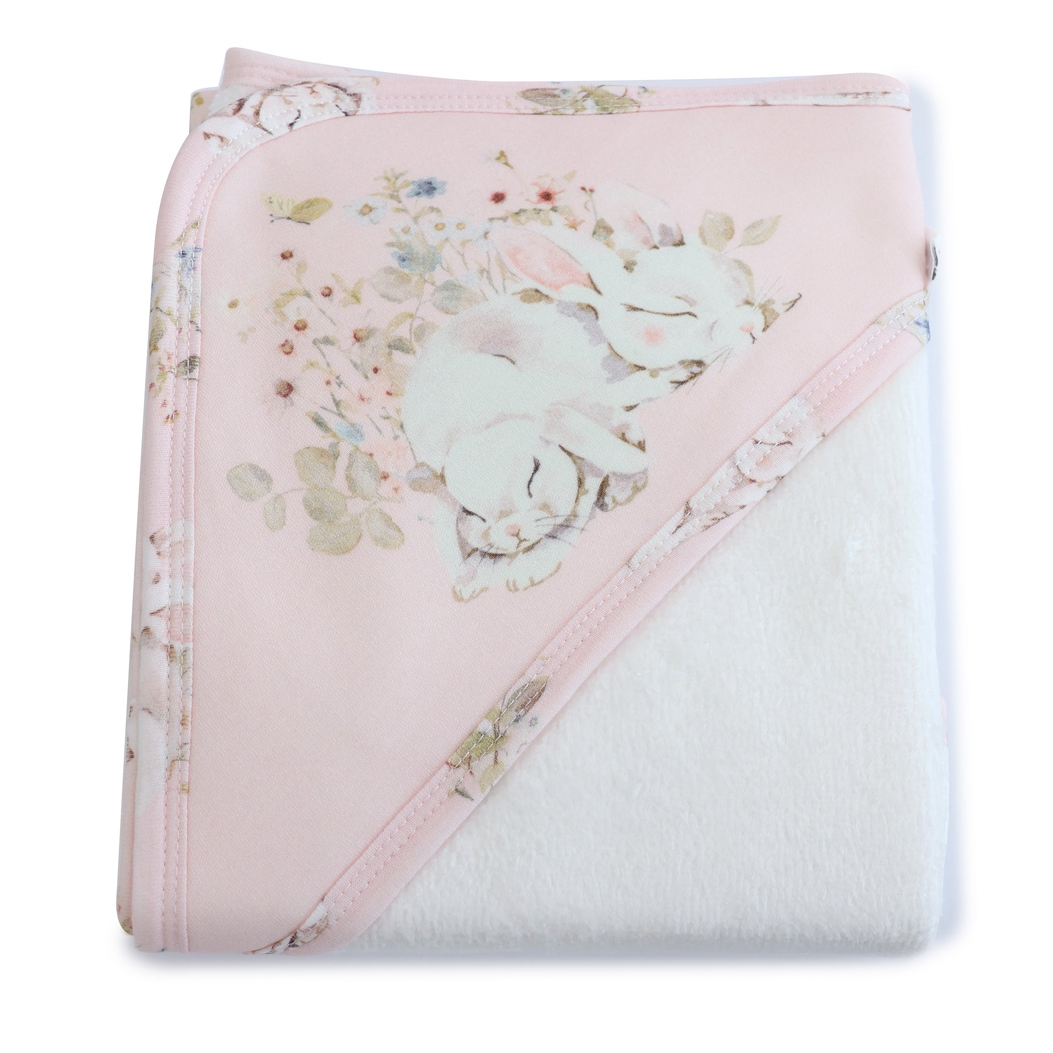 Sleeping Bunny Hooded Towel