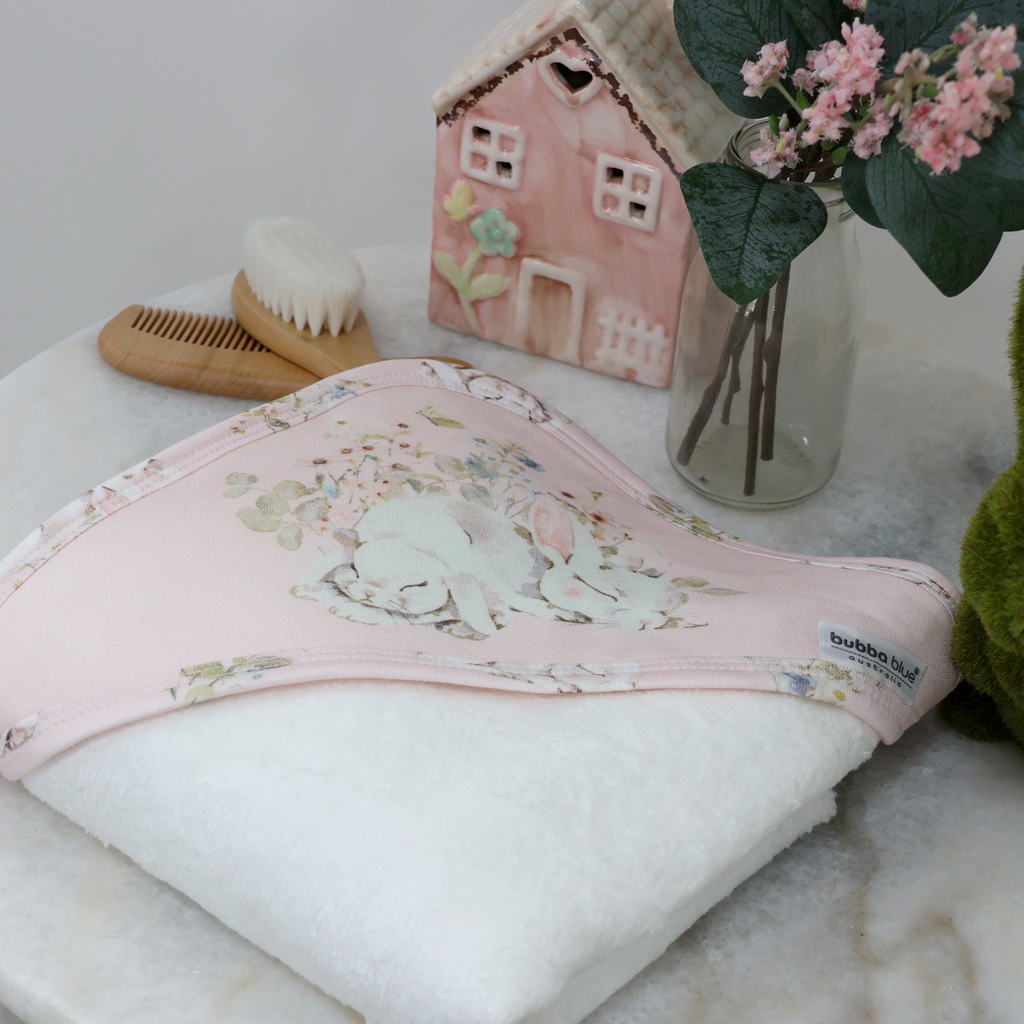 Sleeping Bunny Hooded Towel