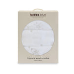 Wish Upon A Star 3pk Face Washers - Bubba Blue Australia