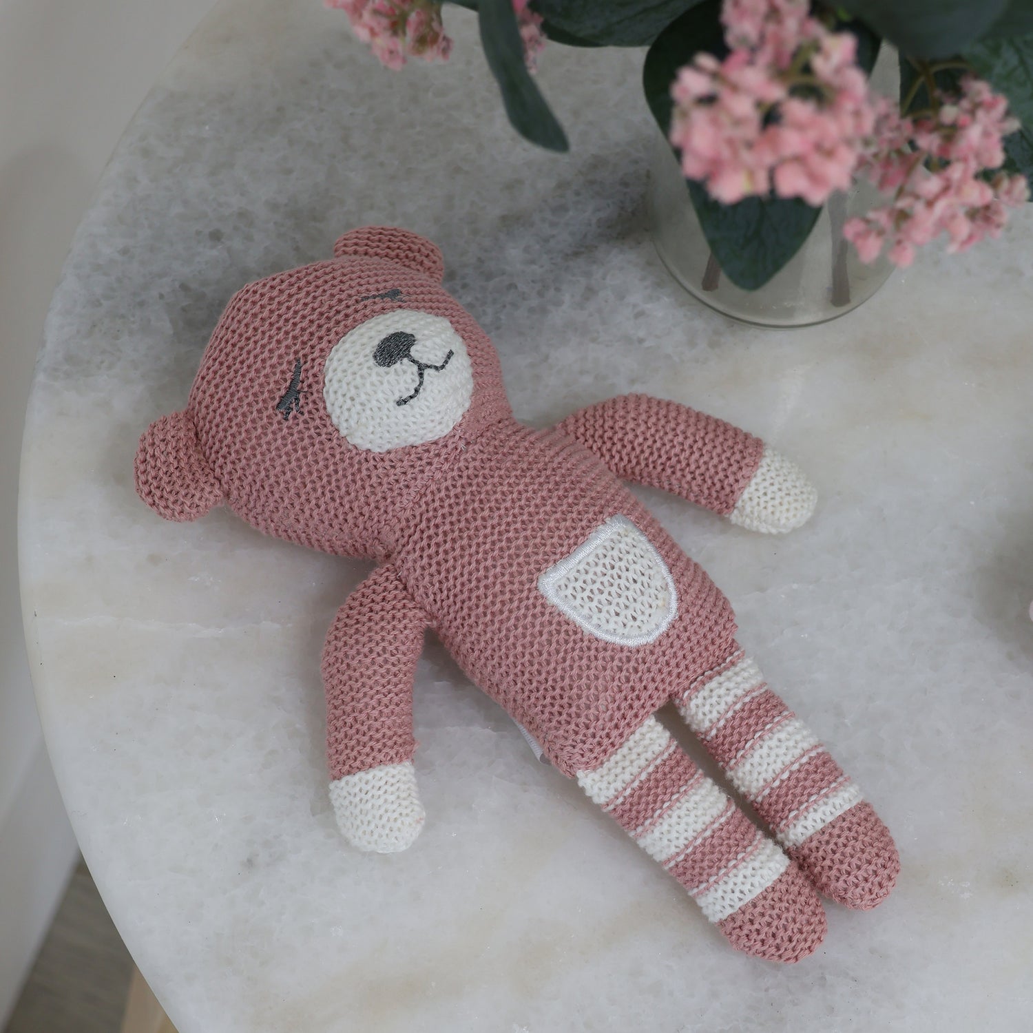 Nordic Baby Knit Rattle Berry