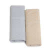 Confetti 2pk Jersey Swaddle Wrap Grey/Taupe