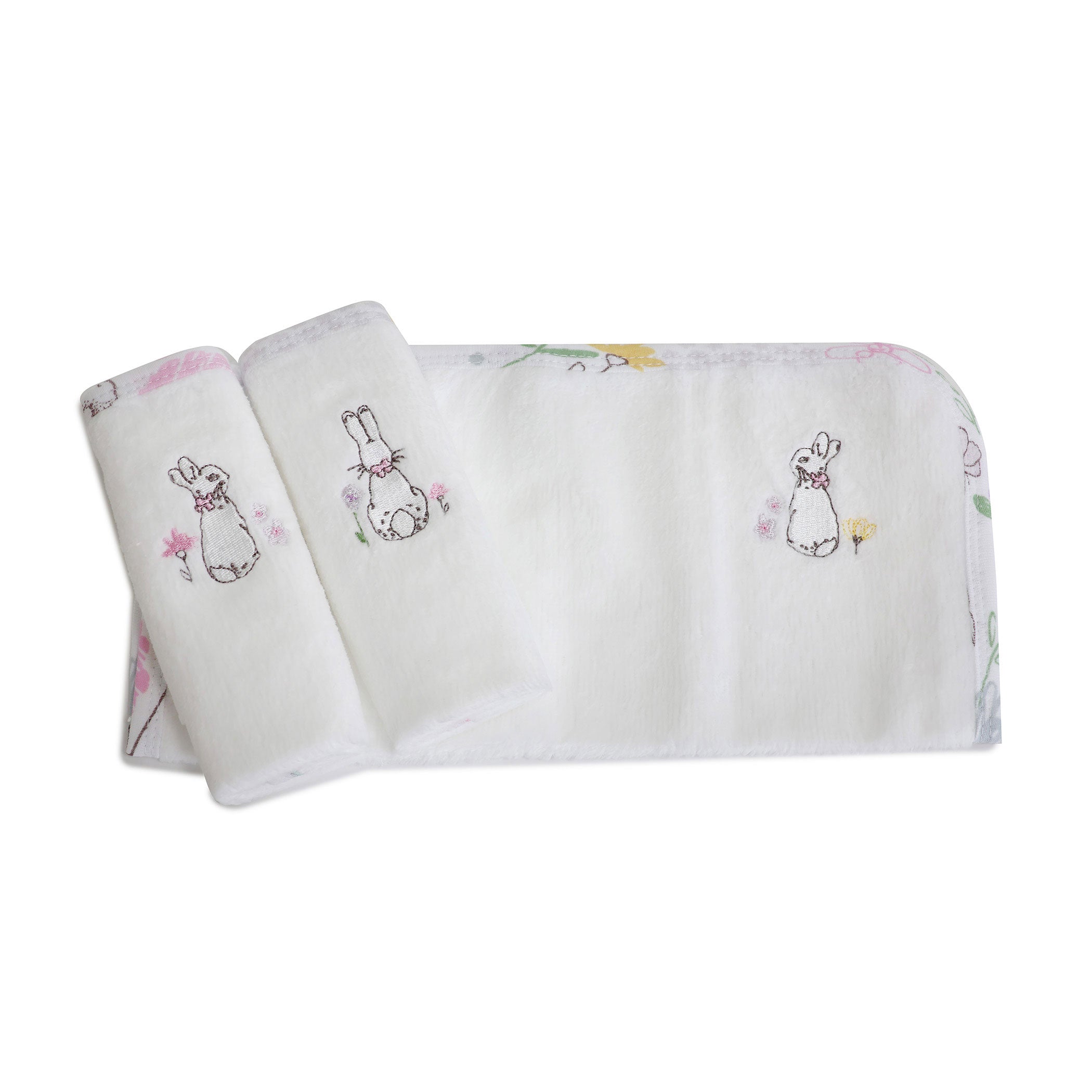 Peter Rabbit 'New Adventure' 3 Pack Face Washers - Pink