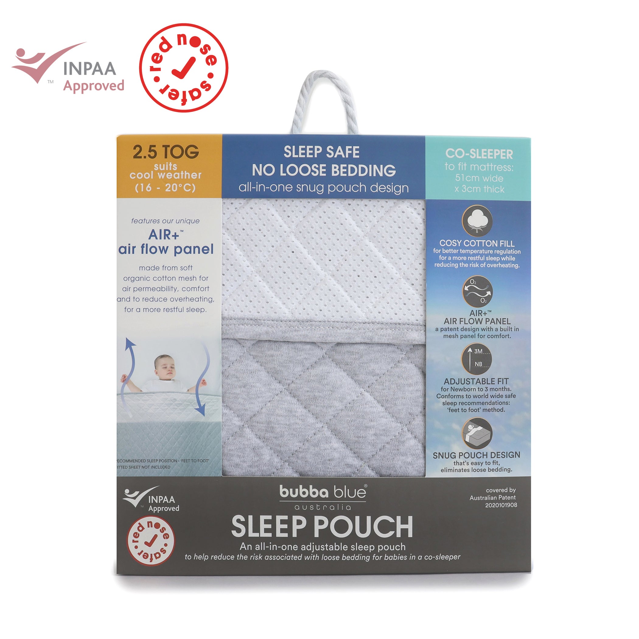 2.5 TOG Sleep Pouch - Co Sleeper/Bedside Sleeper