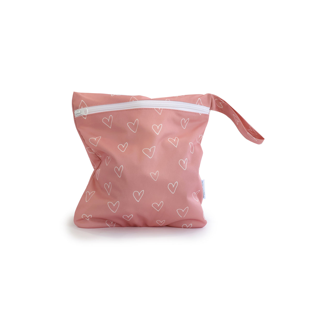 Nordic 2pk Wet/Dry Bags Bundle Berry Hearts - 25x28cm & 30x35cm - Bubba Blue Australia