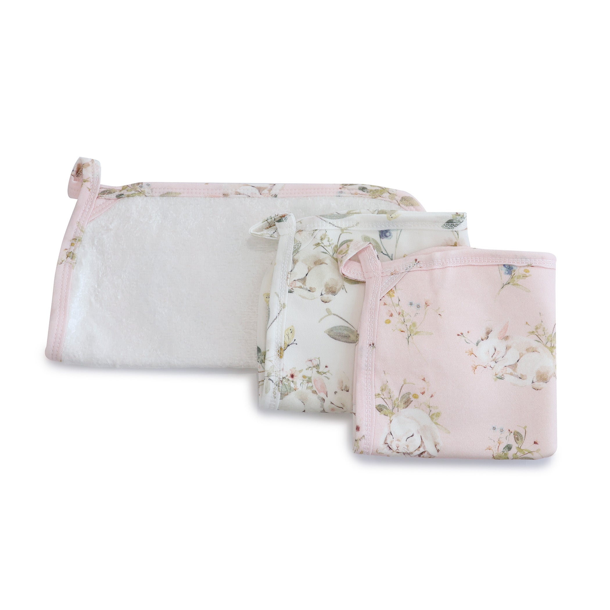 Sleeping Bunny 3pk Wash Cloths
