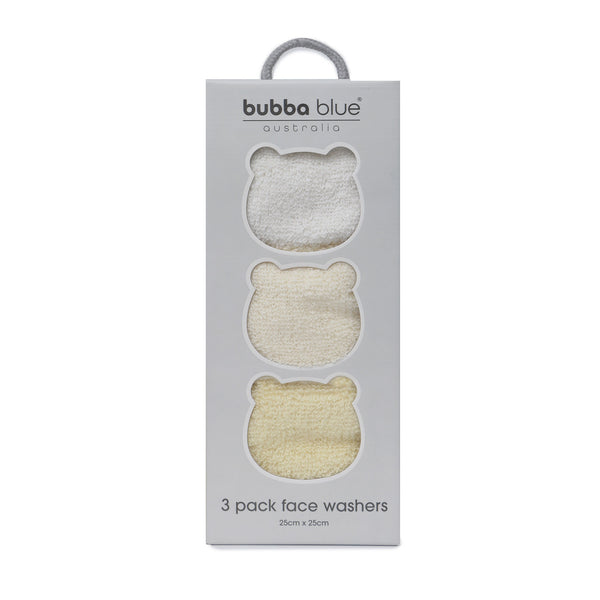 Terrazzo 3pk Baby Face Washers