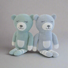 Nordic 2pk Knit Baby Rattles Dusty Sky/Mint Bear