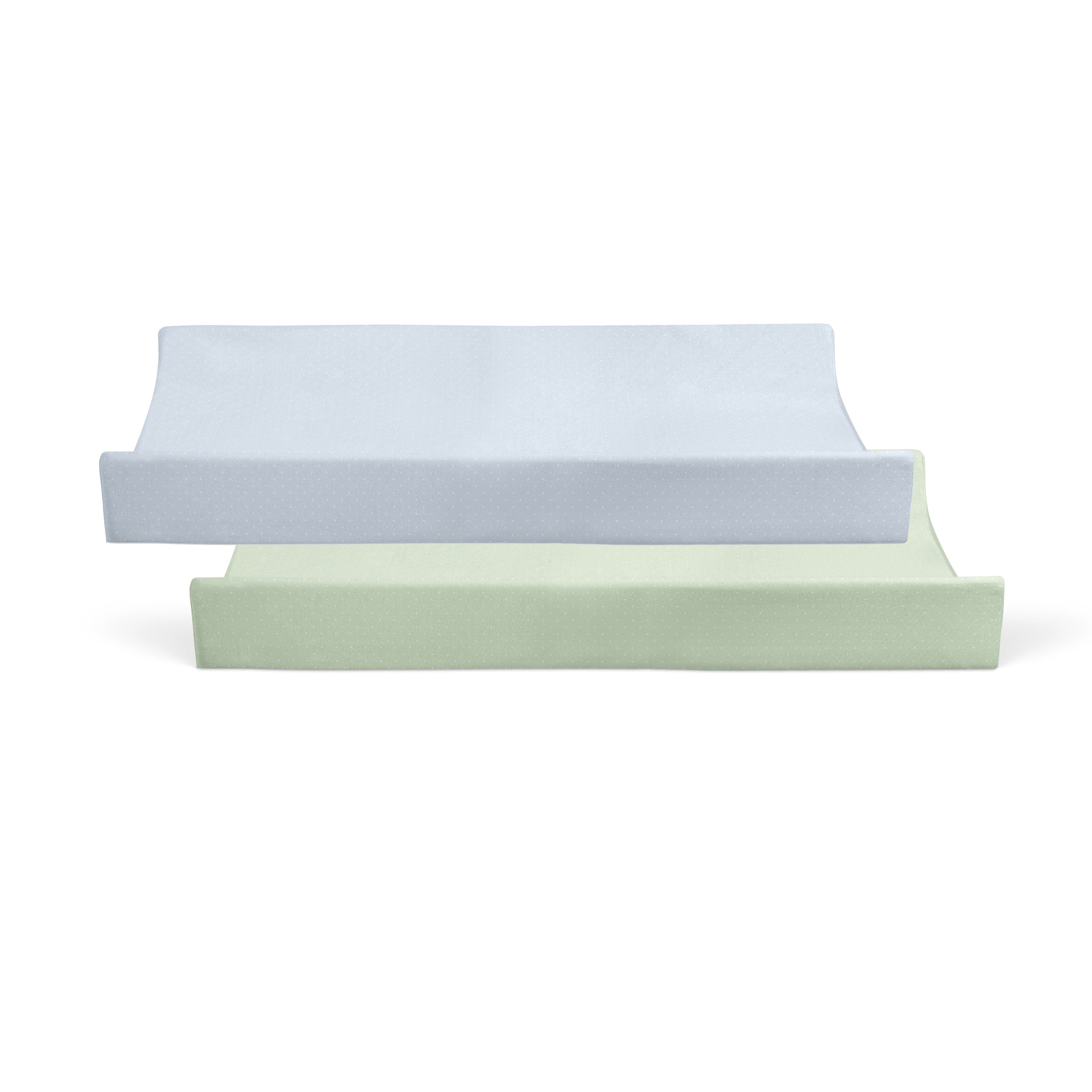 Confetti 2pk Waterproof Change Pad Covers Blue/Sage